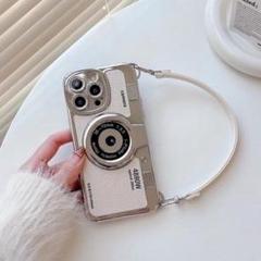 iPhone16proMax 【新入荷】 ストラップ付 スマホケース カメラ