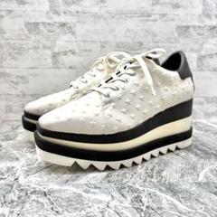人気✨ ステラマッカートニー エリス スニーカー 厚底 スター ホワイト 38