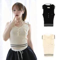 andmary Ami line tops BLACK - メルカリ