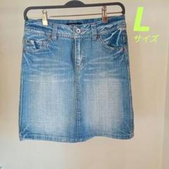 レディース　デニム　ミニスカート　Lサイズ