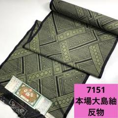 7151☆送料込み❣️正絹 本場大島紬 反物❣️