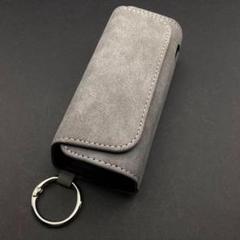 アイコス イルマ 用 iqos iluma ケース カラビナ スエード グレー