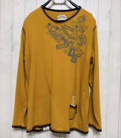 drug store's 長袖 ロング Tシャツ y2k 平成ギャル 00s 黄