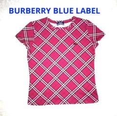 BURBERRY】バーバリー ブルーレーベル「ピンク系チェック柄☆T