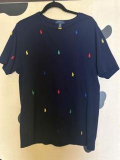 POLO RALPH LAURENネイビー ポロシャツ生地 Tシャツ