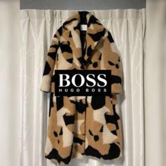 HUGO BOSS ロングコートボアコートテディベアコート高級希少