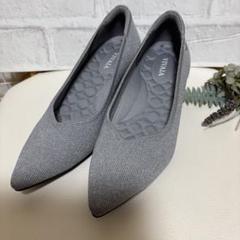 極美品⭐︎VIVAIA-Scarlettパンプス ラメ入りグレー　size36.5 Scarlett] ポインテッドトゥ キトゥンヒール パンプス – VIVAIA