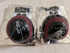 ブラック×ブラック プリントサインボール　千葉ロッテマリーンズ 石川　中村省吾