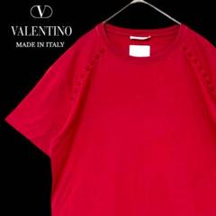美品】VALENTINOヴァレンティノ☆ピラミッドスタッズ☆半袖T