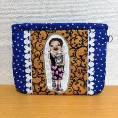 ロラライハリス BlueLady フラットポーチ2個set‧✧̣̇‧ ロラライハリス BlueLady フラットポーチ2個set‧✧̣̇‧