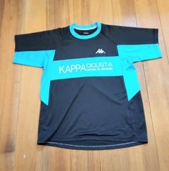 Kappa 半袖シャツ 黒/青のサムネイル
