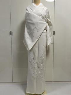 D233 夏着物　訪問着　花模様　一つ紋　絽　正絹　極美品 D233 夏着物 訪問着 花模様 一つ紋 絽 正絹 極美品 - メルカリ