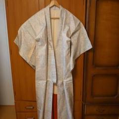 小紋着物 青とピンクの幾何学模様