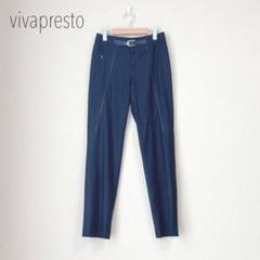 ROBE　vivapresto　クロップド丈テーパードパンツ　ブルー ROBE vivapresto クロップド丈テーパードパンツ ブルー - メルカリ