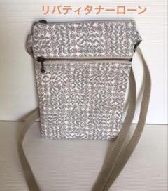 ハンドメイド品　リバティ　スリピーングローズ　スマホショルダー　ダブルファスナー