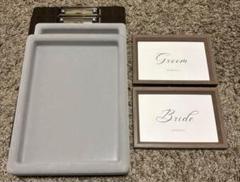 結婚式 ウェルカムグッズ 受付セット トレー バインダー