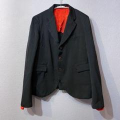 コムデギャルソンオムプリュス ポリ縮ショート丈ジャケット エステル縮絨 13AW コムデギャルソンオムプリュス ポリ縮ショート丈ジャケット