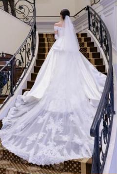 【新品】イタリアンチュールベール ウェディング タカミブライダル 90㎝ タカミブライダル イタリアンチュール ウェディングベール
