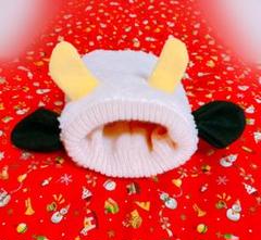 牛柄ネックウォーマー犬用