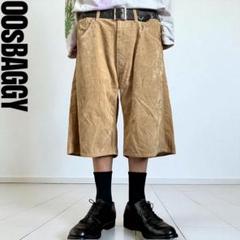 美品00s バックチャンネル レーヨン100%ベロア バギーショーツ Y2K