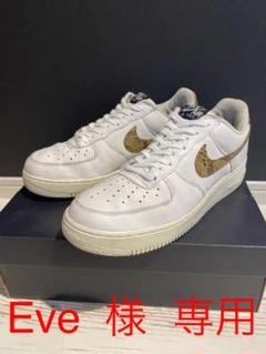 2018年製 NIKE AIR FORCE1 LOW 白×茶蛇 27.5cm