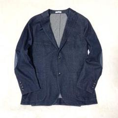 現行 BOGLIOLI K.JACKET 肘革 テーラードジャケット 濃紺 52
