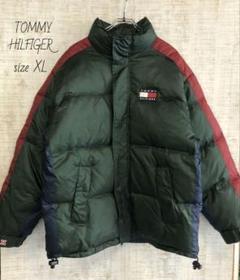 TOMMY HILFIGER トミーヒルフィガー　刺繍　ダウンジャケット　XL