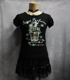 y2k Tシャツ 香水柄 フェアリーグランジ 平成ギャル 訳あり
