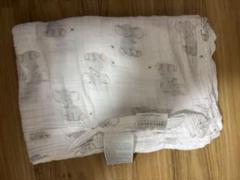 象のプリント コットンおくるみ 約100cm