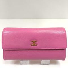 超S級美品】シャネル カメリアラムスキン ピンク 15番台