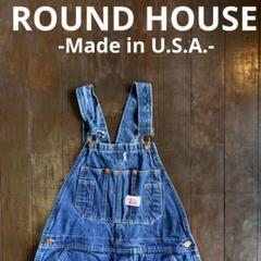USA製！！【ROUND HOUSE ラウンドハウス】デニムオーバーオール