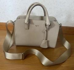 極美品】agnes b アニエスベー 2way ショルダーバッグ シボ革