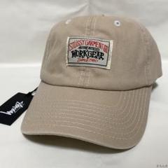 STÜSSY ワークキャップ 赤 ベージュ ☆関税込☆Stussy☆Stussy Gore-Tex Recycled Cap☆Flame