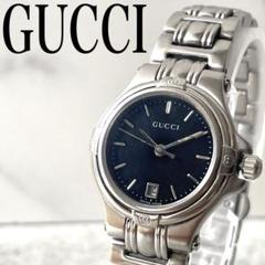 美品　GUCCI グッチ　9040M 腕時計 シルバー GUCCI - 【希少.】GUCCI グッチ 腕時計 9040M メンズ シルバーの
