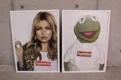 新品 Supreme ケイトモス カーミット 白額付ポスター シュプリーム