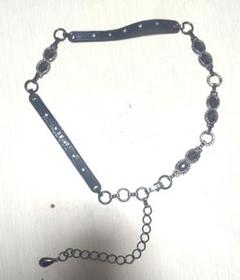 黒のレザー風ベルト