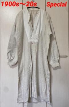 【1900s〜20s】French Linen Grandpa Shirts