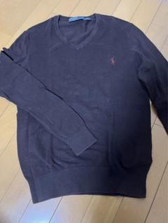 ポロラルフローレン 定価8.2万 トナカイ柄刺繍ニット カシミヤ混 ネイビー 1990s Polo Ralph Lauren トナカイ柄ノルディックセーター