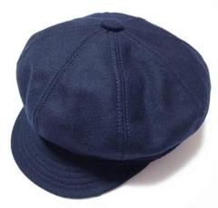 ニューヨークハット ウール素材 Wool Spitfire紺 M