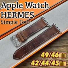 2520 Apple Watch エルメス フォーヴ ブラウン レザー - メルカリ