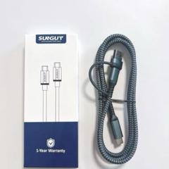 1m タイプc to Type-C & USB-A 2in1 充電ケーブル