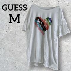 GUESS 【M】カラフルハートプリント Tシャツ