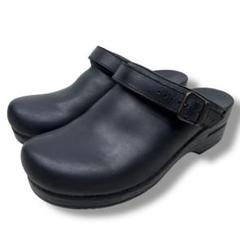 極美品□dansko ダンスコ【24.5】イングリッド レザー クロッグ