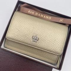 現行極美品✨ デンハマノ　リトロ　二つ折り財布　大容量　カードケース　ゴールド系