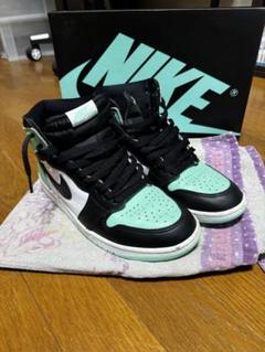 Nike Air Jordan 1 Mid ブラック/ミント 2025年最新】エアジョーダン1ブルーミントの人気アイテム - メルカリ