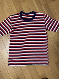 クルーネック トリコロール　ニットトップ　60's-70's