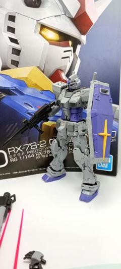 RGガンダム2.0ウェザリング塗装完成品オマケ付