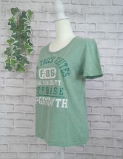【RELACHE】レディース　Tシャツ　LL　大きめサイズ　緑　春夏