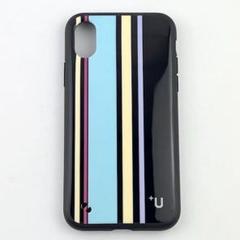 【残り3点】　新品 iPhone X XS スマホケース 耐衝撃 ストライプ