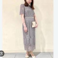 【着用1度のみクリーニング済】AIMER パーティードレス 店舗クリーニング済・美品】エメ Aimer パネルレースタイト